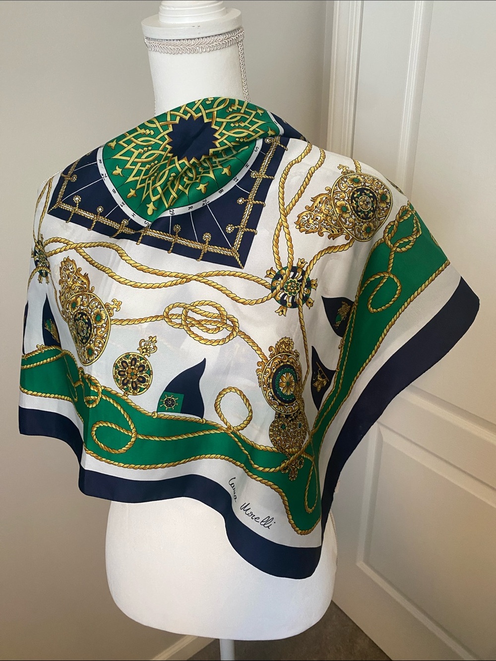 Vintage Morelli Italian Square Scarf